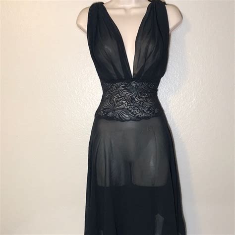 Victoria S Secret Intimates Sleepwear Victoria Secret Black Lace Lingerie Poshmark