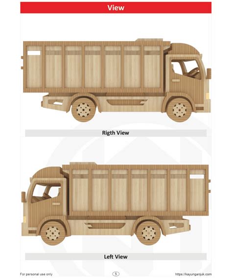 Scroll Saw Patterns Truck Canter Fullset - Kayu Nganjuk