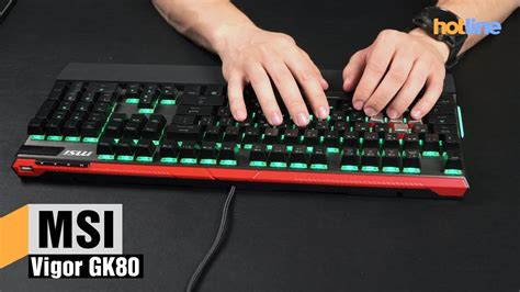 MSI Vigor GK80 — обзор игровой механической клавиатуры - YouTube
