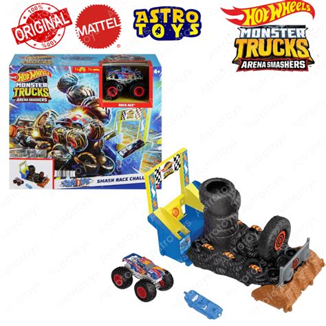 Jual Track Hot Wheels Monster Truck Arena Smasher Mainan Anak Laki Laki Lintasan Mobil Monster