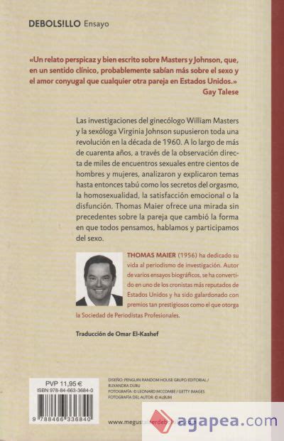 MASTERS OF SEX THOMAS MAIER 9788466336840