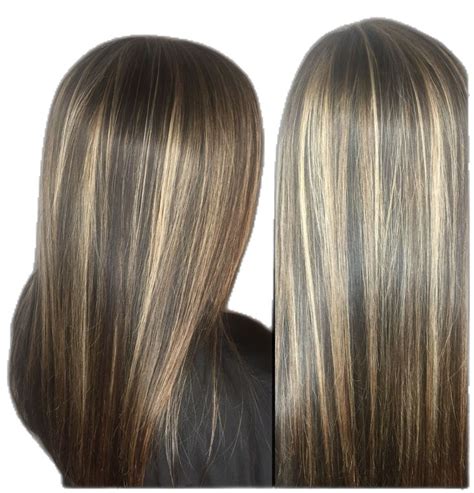 Multidimensional Babylights Highlights Cool Blonde Hig Dark Brown Hair With Blonde