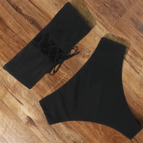 Sexy Floral Bikini Set 2022 Swimsuit Mujer High Waist Bathing Suit Black Swimwear Women Push Up