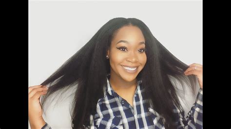 Mongolian Kinky Straight Hair Sew In Install The Hair Gawds Youtube