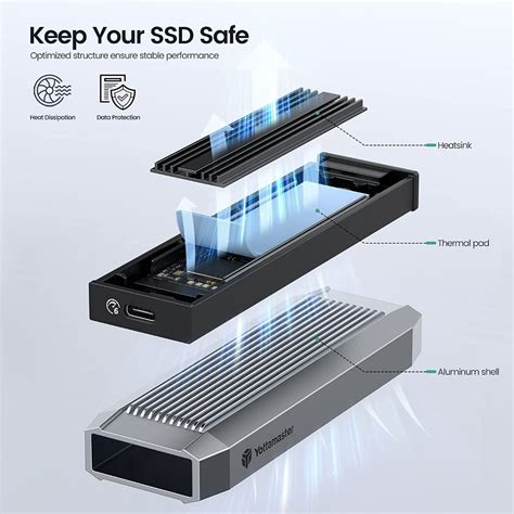 Yottamaster Thunderbolt 3 40Gbps M 2 NVMe SSD Enclosure PCI E 3 0 X4