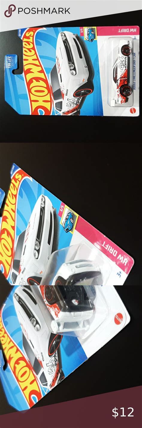 Dodge Challenger Drift Car White Hot Wheels Drift Collection Dodge Challenger Hot Wheels