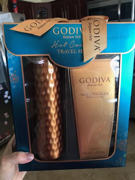 Amazon Godiva Hot Chocolate Travel Tumbler Gift Set Includes Godiva Milk Chocolate Hot