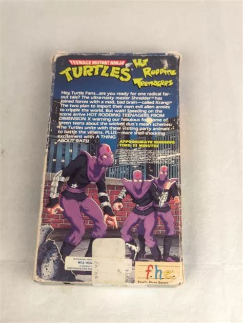 Teenage Mutant Ninja Turtles Hot Rodding Teenagers Vhs F H E Tmnt