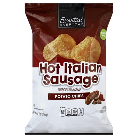 Essential Everyday Potato Chips Flavored Hot Italian Sausage Oz Instacart