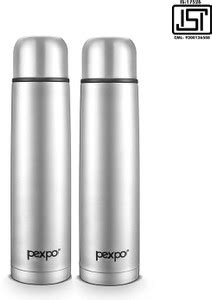 Pexpo Ml Hrs Hot And Cold Flask With Jute Bag Vacuum Insulated Flamingo Ml Flask