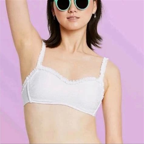 Stoney Clover Lane Swim New Stoney Clover X Target White Bikini Top Small Poshmark