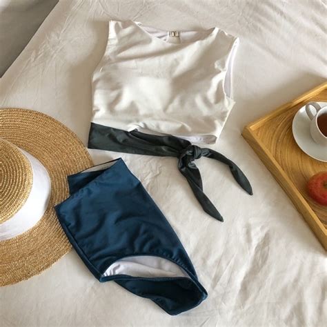 Malaysia Pcs Set Bikini Swimsuit Swimwear Fast Shipping Baju Renang Bikini High Waist