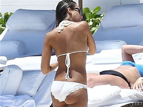 Jessica Alba White Bikini Candids