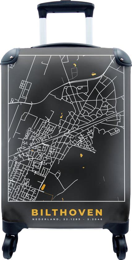 MuchoWow Koffer Bilthoven Stadskaart Plattegrond Kaart Goud