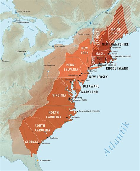 The Restoration Colonies The Carolinas New York New Jersey And