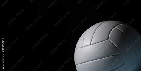 Closeup Detail Of Volleyball Ball Texture Background Stock Photo