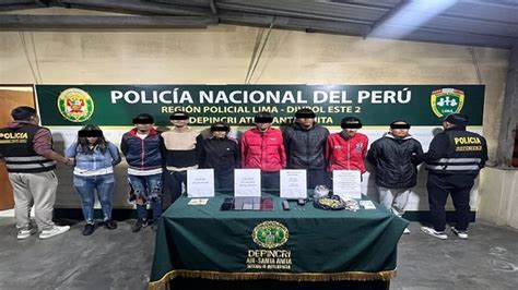 Ate Vitarte Cae Cabecilla E Integrantes De La Banda Criminal El Clan