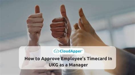 How To Approve Employees Timecard In UKG As A Manager