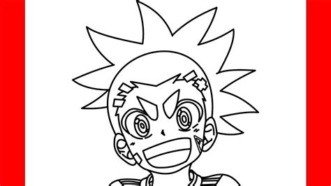 How To Draw Aiger Akabane From Beyblade Burst Step By Step Drawing