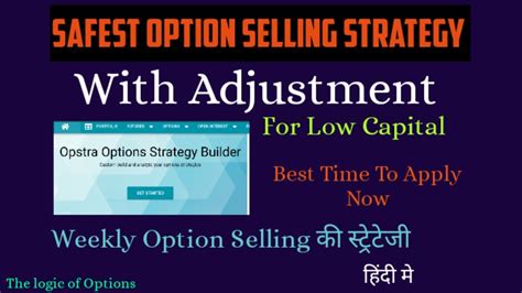 Safest Weekly Option Selling Strategy With Adjustment Logic Of Options