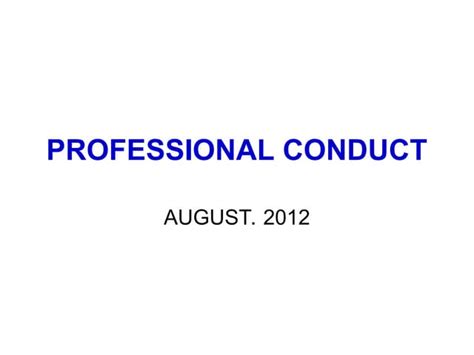 professional conduct  registered nursing