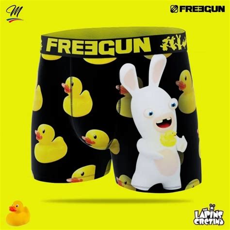 FREEGUN Boxer Homme Lapins Crétins Canard Duck Sextoy