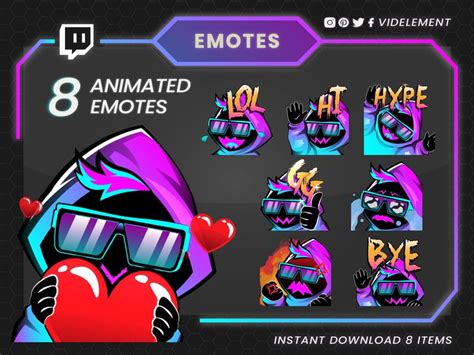 Animated Emotes Twitch Emotes Discord Emotes Twitch Sub Emotes GG