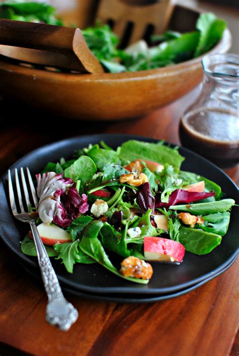 Apple Cherry And Candied Walnut Salad With Cherry Balsamic Vinaigrette Simply Scratch