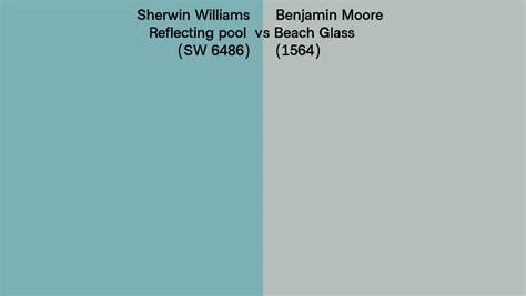 Sherwin Williams Reflecting Pool Sw 6486 Vs Benjamin Moore Beach