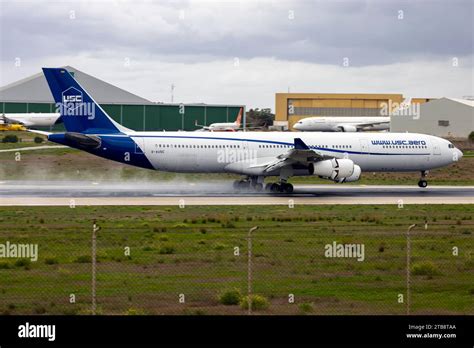 Universal Sky Carrier USC Airbus A340 313 REG D AUSC Arriving For