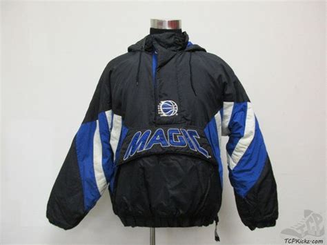 Vtg 90s Starter Orlando Magic Puffer Jacket Coat Sz L Large Sewn Nba