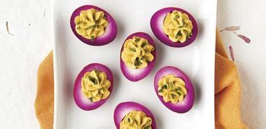 Beetroot Pickled Devilled Eggs - alive magazine