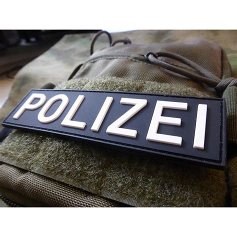 Jtg Rmelabzeichen Bundespolizei Patch Blackops D Rubber Patch