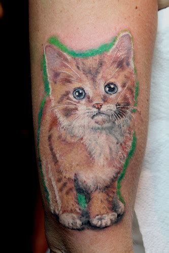 Kitten Tattoo By Mirek Vel Stotker Stotker Flickr