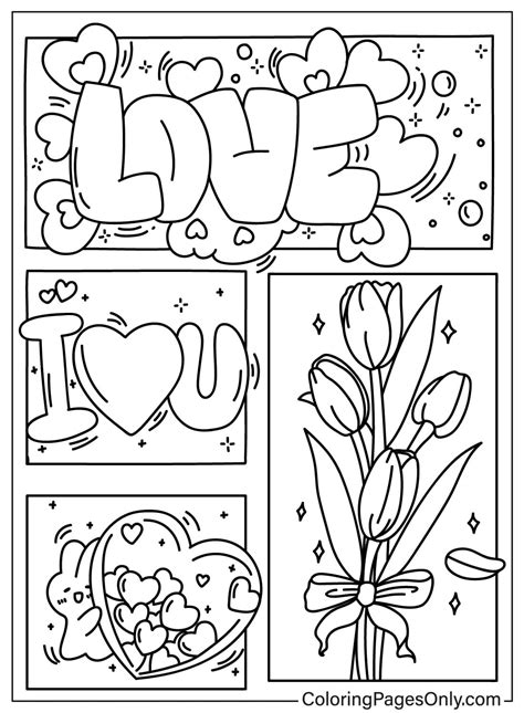 P Ginas Para Colorir De Amor Coloringpagesonly