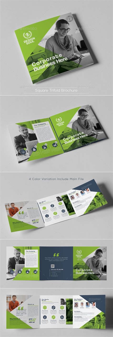 Square Trifold Brochure Artofit