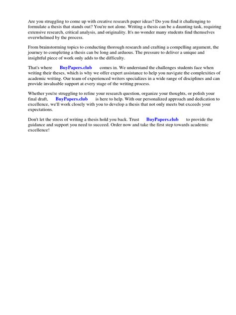 Creative Research Paper Ideas Pdf Creativity Essays