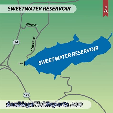 Sweetwater Reservoir San Diego Ca Fish Reports And Map