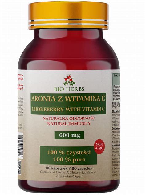 Bio Herbs Aronia Z Witamin C Naturalna Odporno Kaps Sklep