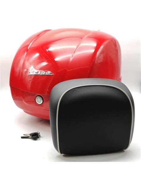 Kit Topcase Y Respaldo Rojo Original Cm273376 Vespa GTS GTS Super