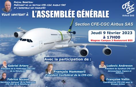 Assemblée Générale CFE CGC Airbus SAS My CFE CGC Airbus