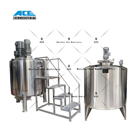 50 1000 Gallon Stainless Steel Mixing Tank With Agitator