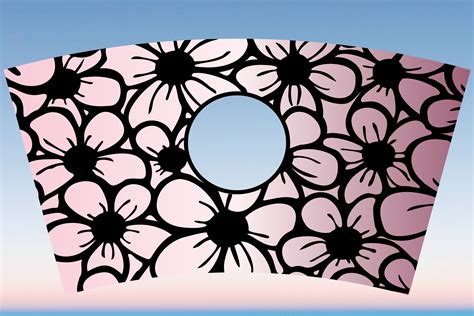 Spring Flower Starbucks Hot Cup Wrap SVG Graphic By Rare Creative Fabrica