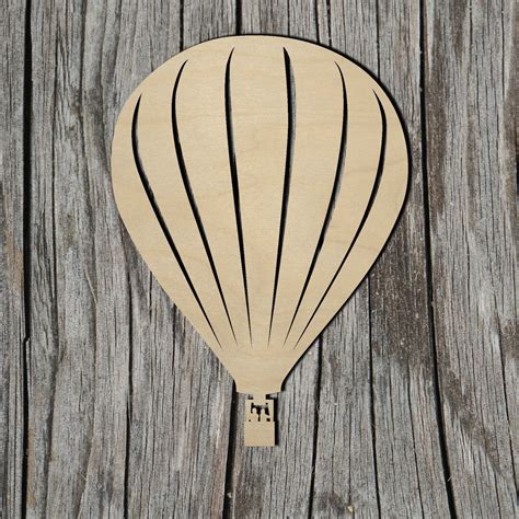 Hot Air Balloon Laser Cut Unfinished Wood Cutout Shapes Always Check Sizes And Measure Etsy