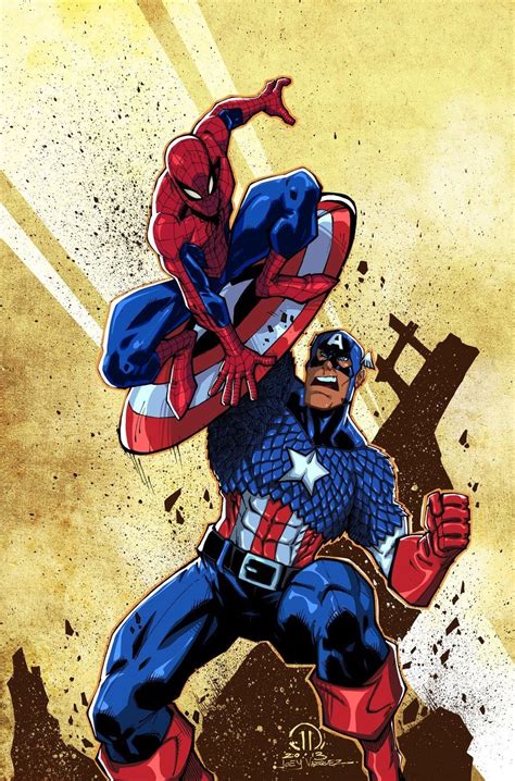 Captain America And Spider Man Spiderman Vs Captain America Captain