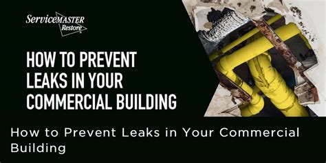 How To Prevent Leaks In Servicemaster Of Fredericton