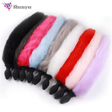 Amazon Cosplay Caliente Juego De Rol Butt Plug Real De Cola Cola De Zorro Butt Plug Anal De