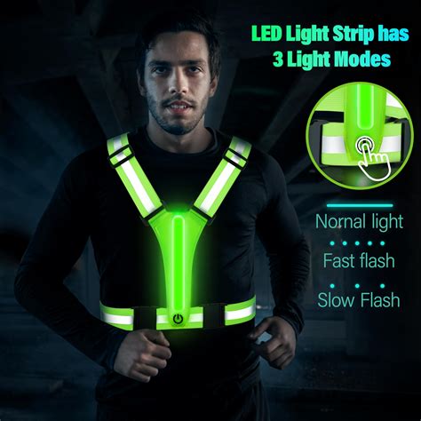 Snapklik LED Reflective Vest Running Gear High Visibility