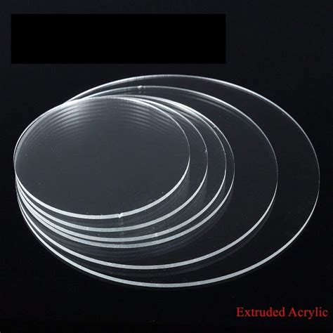 Bigimall Acrylic Sheet Circle Perspex Plexiglass Mm Transparent