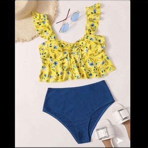 Swim Floral Ruffle Bikini Poshmark